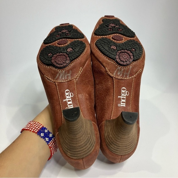 Indigo by Clarks pointed toe heels suede dancing shoes size 9 - Picture 5 of 7